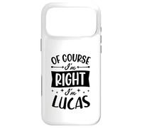 Custodia per iPhone 17 Pro Max Certo che ho ragione I'm Lucas Nome personalizzato