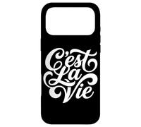 Custodia per iPhone 17 Pro Max C'est La Vie - Script di filosofia della vita con citazione francese