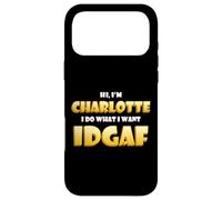 Custodia per iPhone 17 Pro Max Charlotte Costume IDGAF Meme Funny Char Costume Charlottes