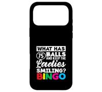 Custodia per iPhone 17 Pro Max Che cosa ha 75 palle signore sorridente Bingo