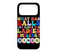 Custodia per iPhone 17 Pro Max Che cosa ha palle e mantiene le signore sorridenti Bingo umorismo