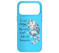 Custodia per iPhone 17 Pro Max Cheshire Cat Alice nel paese delle meraviglie I'm not Crazy Different