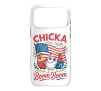 Custodia per iPhone 17 Pro Max Chicka Boom Boom - Pollo patriottico divertente del 4 luglio