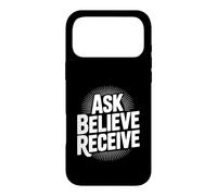 Custodia per iPhone 17 Pro Max Chiedi a credere ricevi una citazione ispiratrice cristiana