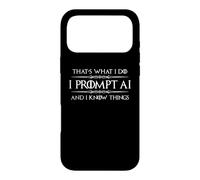 Custodia per iPhone 17 Pro Max Chiedo AI e so cose Divertente Prompt Engineer Tech