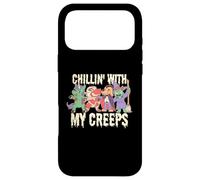 Custodia per iPhone 17 Pro Max CHILLIN WITH MY CREEPS Divertente Halloween Friends Meme