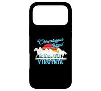 Custodia per iPhone 17 Pro Max Chincoteague Island Wild Horses Virginia Travel Retro Tramonto