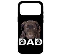 Custodia per iPhone 17 Pro Max Chocolate Lab Dad The Dog Father The Lab Padre Labrador Dad