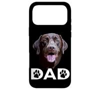 Custodia per iPhone 17 Pro Max Chocolate Lab Dad The Dog Father The Lab Padre Labrador Dad