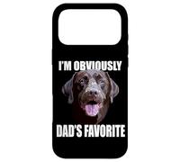 Custodia per iPhone 17 Pro Max Chocolate Lab Dad The Dog Father The Lab Padre Labrador Dad