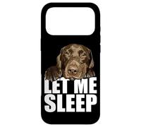 Custodia per iPhone 17 Pro Max Chocolate Lab Let Me Sleep Brown Lab Dog Labrador Lover