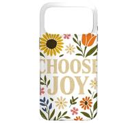 Custodia per iPhone 17 Pro Max Choose, Joy Floral Affirmation Cottagecore Boho Art