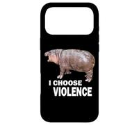 Custodia per iPhone 17 Pro Max Choose Violence Meme Moo Deng Ungovernable