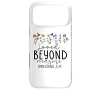 Custodia per iPhone 17 Pro Max Christian Ephesians 3:19 Loved Beyond Measure Jesus Loves Me