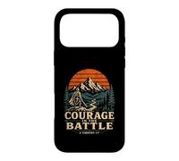 Custodia per iPhone 17 Pro Max Christian Knight Coraggio nella battaglia 2 Timoteo 1 7