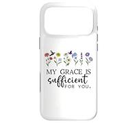 Custodia per iPhone 17 Pro Max Christian My Grace is Sufficient You God 2 Corinthians 12 9