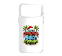 Custodia per iPhone 17 Pro Max Christmas July Squad Summer Santa Hat Sunglasses Palm Tree