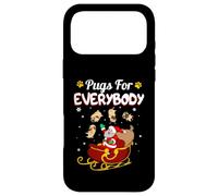 Custodia per iPhone 17 Pro Max Christmas Pugs For Everybody Santa's Sleigh Pug Dog lover