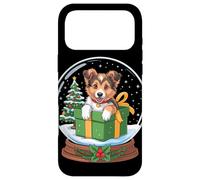Custodia per iPhone 17 Pro Max Christmas Snow Globe Collie X-Mas Tree Collies