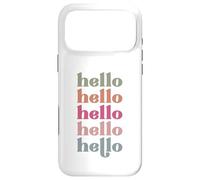 Custodia per iPhone 17 Pro Max Ciao uomini, donne e bambini che amano salutare il mattino