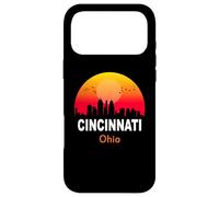 Custodia per iPhone 17 Pro Max Cincinnati Ohio Vintage Sunset Retro City State USA