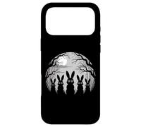 Custodia per iPhone 17 Pro Max Cinque Coniglietti Nella Foresta Al Chiaro Di Luna Notte