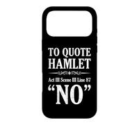 Custodia per iPhone 17 Pro Max Citazione Amleto: No - Fun Musicals Broadway Musical Theatre