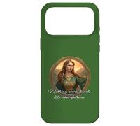 Custodia per iPhone 17 Pro Max Citazione di Dwynwen Niente vince cuori come allegria