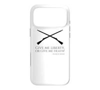 Custodia per iPhone 17 Pro Max Citazione di Patrick Henry - Dammi la libertà o dammi la morte!