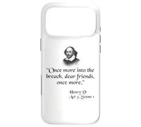 Custodia per iPhone 17 Pro Max Citazione di Shakespeare - Once More Into The Breach Cari Amici