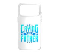 Custodia per iPhone 17 Pro Max Citazione divertente della paternità No Crying Dad Humor