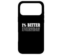 Custodia per iPhone 17 Pro Max Citazione motivazionale One Percent Better-Everyday Saying
