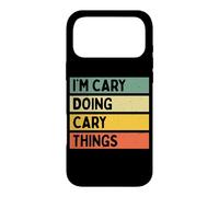 Custodia per iPhone 17 Pro Max Citazione personalizzata divertente I'm Cary Doing Cary Things
