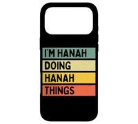 Custodia per iPhone 17 Pro Max Citazione personalizzata divertente I'm Hanah Doing Hanah Things