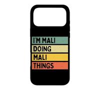 Custodia per iPhone 17 Pro Max Citazione personalizzata divertente I'm Mali Doing Mali Things
