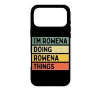 Custodia per iPhone 17 Pro Max Citazione personalizzata divertente I'm Rowena Doing Rowena Things