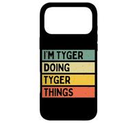 Custodia per iPhone 17 Pro Max Citazione personalizzata divertente I'm Tyger Doing Tyger Things