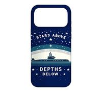 Custodia per iPhone 17 Pro Max Citazione Submariner Stelle sopra le profondità sotto il sottomarino U-Boat