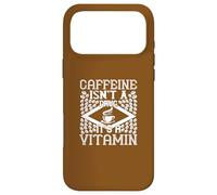 Custodia per iPhone 17 Pro Max Citazione umoristica per gli amanti del caffè della caffeina non della droga