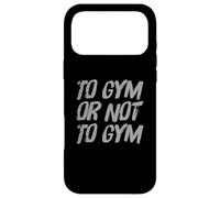 Custodia per iPhone 17 Pro Max Citazioni divertenti in palestra che è la domanda per la palestra o non per la palestra