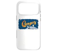 Custodia per iPhone 17 Pro Max Clangers On The Moon Testo Classico Logo Retro
