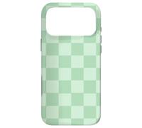 Custodia per iPhone 17 Pro Max Classic Checkered Checker Board Sage Green Pattern