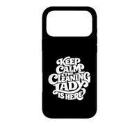 Custodia per iPhone 17 Pro Max Cleaning Lady is Here - Funny Housekeeping