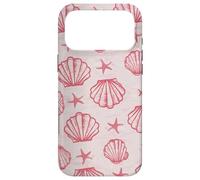 Custodia per iPhone 17 Pro Max Coastal Beach Summer Ocean Seashell Aesthetic Pink