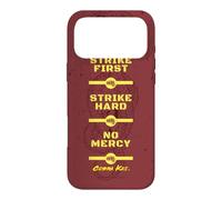 Custodia per iPhone 17 Pro Max Cobra Kai Strike First Red and Gold Snake Logo TV Show
