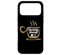 Custodia per iPhone 17 Pro Max Coffee Recharge Yourself Funny Cafeine Baristas Coffee Lover