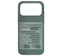 Custodia per iPhone 17 Pro Max Collard Greens Valori nutrizionali Macro Diagramma Design dell'etichetta