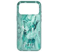 Custodia per iPhone 17 Pro Max Colomba con testo celtico della pace in toni acqua