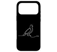 Custodia per iPhone 17 Pro Max Colombaccio arte lineare Ornitologo