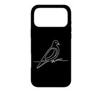 Custodia per iPhone 17 Pro Max Colombaccio Line Art Ornitologo